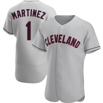 Authentic Cleveland Guardians Angel Martinez Road Jersey - Gray