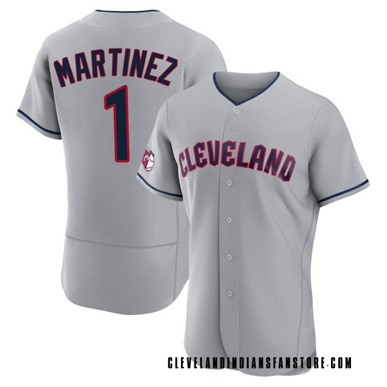 Authentic Cleveland Guardians Angel Martinez Road Jersey - Gray