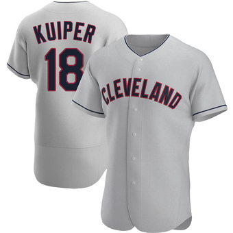 Authentic Cleveland Guardians Duane Kuiper Road Jersey - Gray