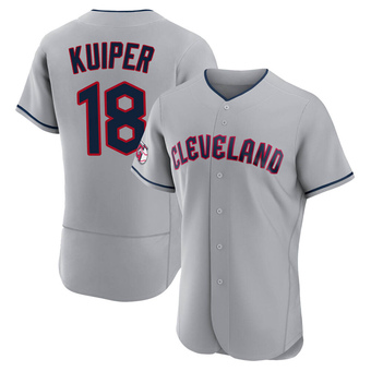 Authentic Cleveland Guardians Duane Kuiper Road Jersey - Gray