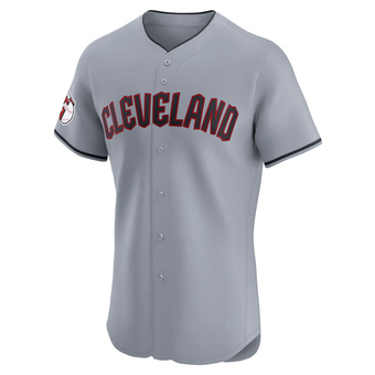Elite Cleveland Guardians Angel Martinez Road Jersey - Gray