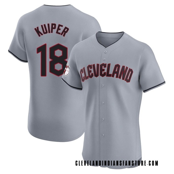 Elite Cleveland Guardians Duane Kuiper Road Jersey - Gray