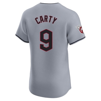 Elite Cleveland Guardians Rico Carty Road Jersey - Gray