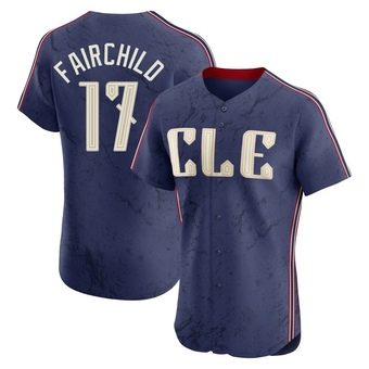 Elite Cleveland Guardians Stuart Fairchild 2024 City Connect Jersey - Navy