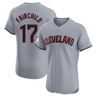 Elite Cleveland Guardians Stuart Fairchild Road Jersey - Gray