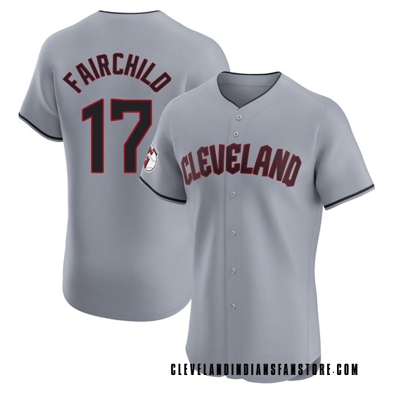 Elite Cleveland Guardians Stuart Fairchild Road Jersey - Gray