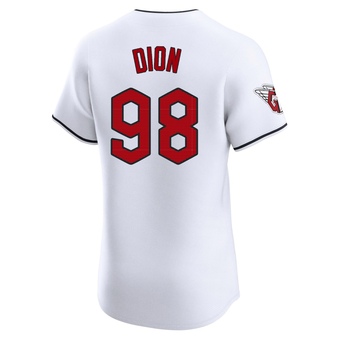 Elite Cleveland Guardians Will Dion Home Jersey - White