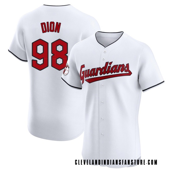 Elite Cleveland Guardians Will Dion Home Jersey - White