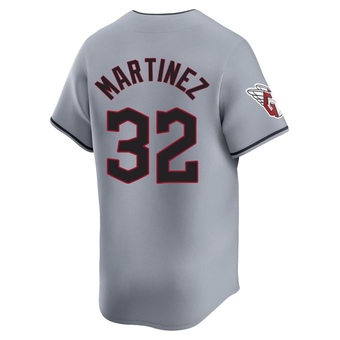 Limited Cleveland Guardians Dennis Martinez Road Jersey - Gray
