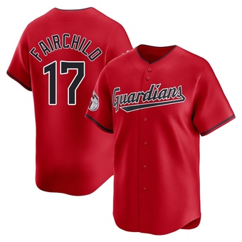 Limited Cleveland Guardians Stuart Fairchild Alternate Jersey - Red