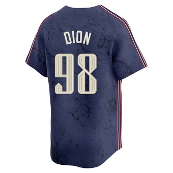 Limited Cleveland Guardians Will Dion 2024 City Connect Jersey - Navy