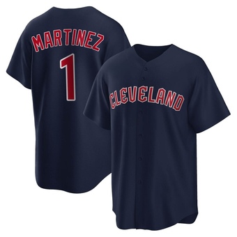 Replica Cleveland Guardians Angel Martinez Alternate Jersey - Navy