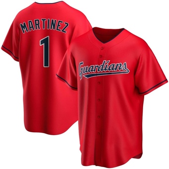 Replica Cleveland Guardians Angel Martinez Alternate Jersey - Red