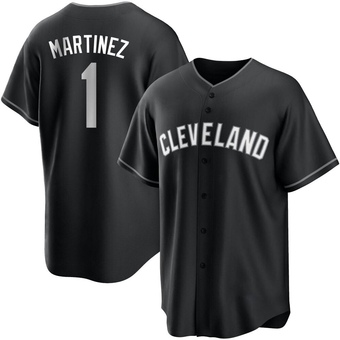 Replica Cleveland Guardians Angel Martinez Black/ Jersey - White
