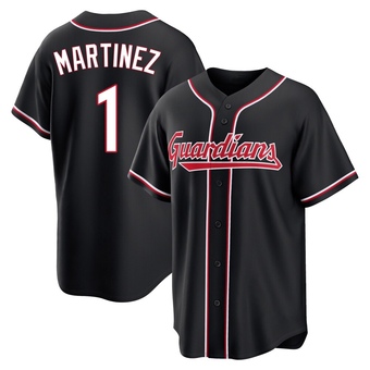 Replica Cleveland Guardians Angel Martinez Fashion Out Jersey - Black