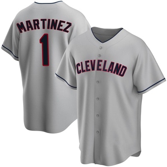 Replica Cleveland Guardians Angel Martinez Road Jersey - Gray