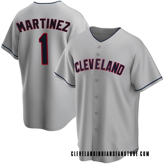 Replica Cleveland Guardians Angel Martinez Road Jersey - Gray
