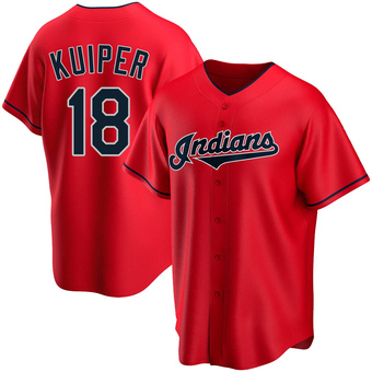 Replica Cleveland Guardians Duane Kuiper Alternate Jersey - Red