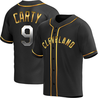 Replica Cleveland Guardians Rico Carty Alternate Jersey - Black Golden