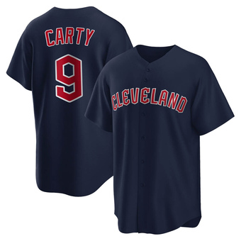 Replica Cleveland Guardians Rico Carty Alternate Jersey - Navy