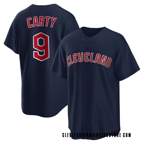 Replica Cleveland Guardians Rico Carty Alternate Jersey - Navy