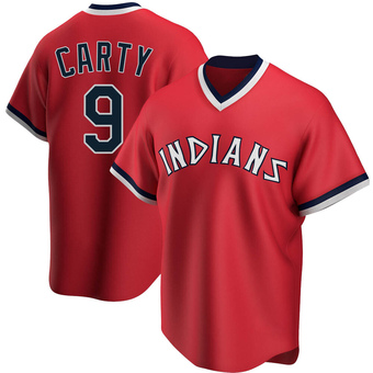 Replica Cleveland Guardians Rico Carty Road Cooperstown Collection Jersey - Red