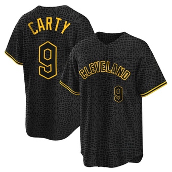 Replica Cleveland Guardians Rico Carty Snake Skin City Jersey - Black