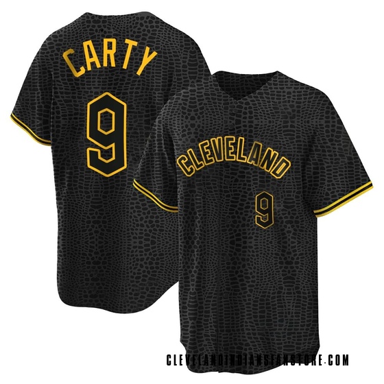 Replica Cleveland Guardians Rico Carty Snake Skin City Jersey - Black
