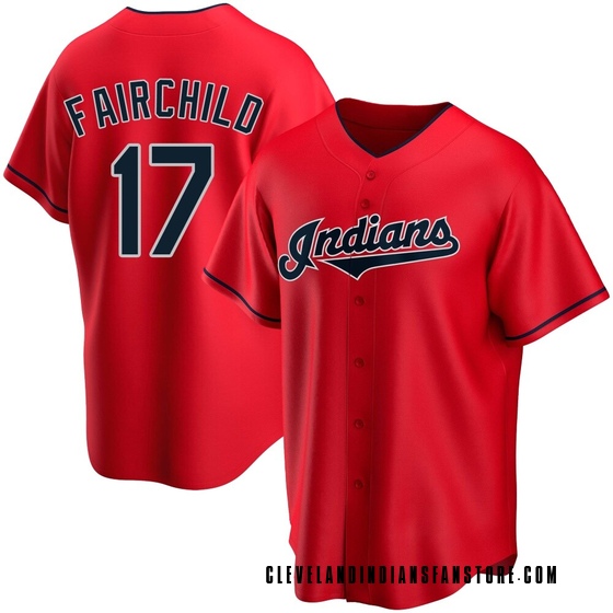 Replica Cleveland Guardians Stuart Fairchild Alternate Jersey - Red