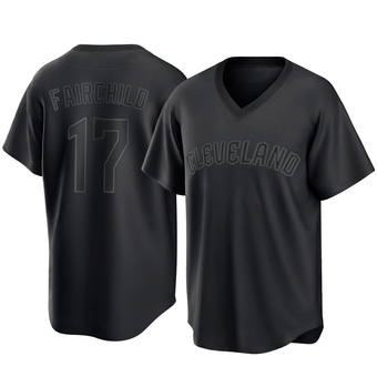 Replica Cleveland Guardians Stuart Fairchild Pitch Fashion Jersey - Black