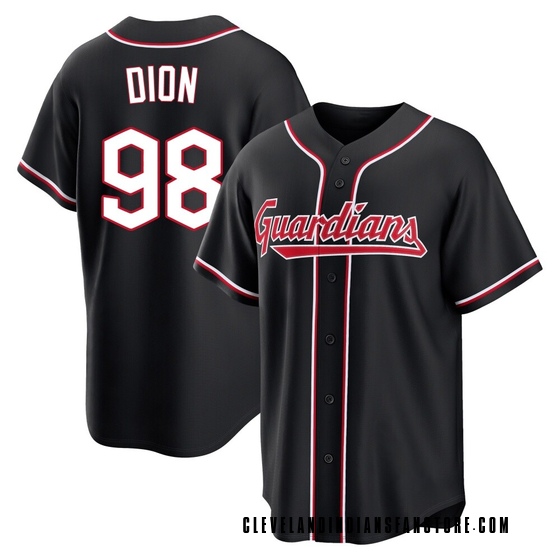 Replica Cleveland Guardians Will Dion Fashion Out Jersey - Black