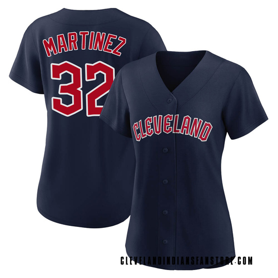 Women's Authentic Cleveland Guardians Dennis Martinez Alternate Jersey - Navy