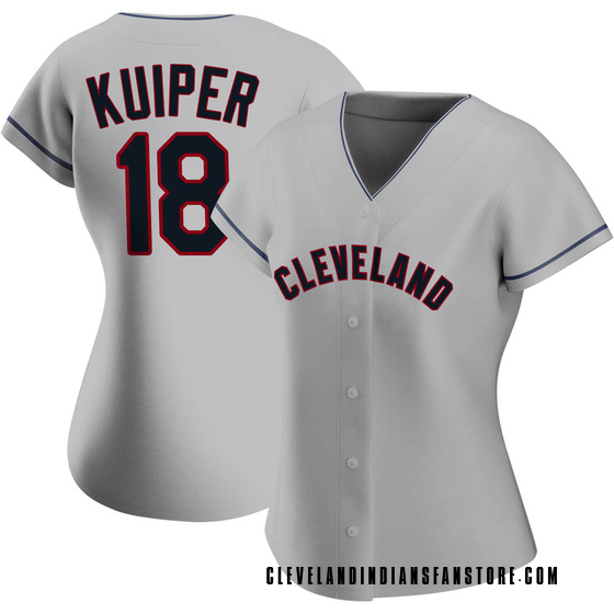 Women's Authentic Cleveland Guardians Duane Kuiper Road Jersey - Gray
