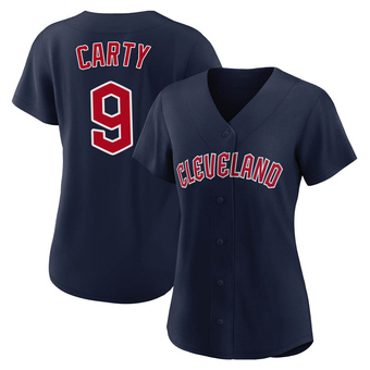 Women's Authentic Cleveland Guardians Rico Carty Alternate Jersey - Navy