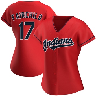Women's Authentic Cleveland Guardians Stuart Fairchild Alternate Jersey - Red