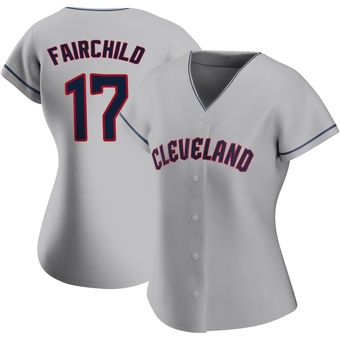 Women's Authentic Cleveland Guardians Stuart Fairchild Road Jersey - Gray