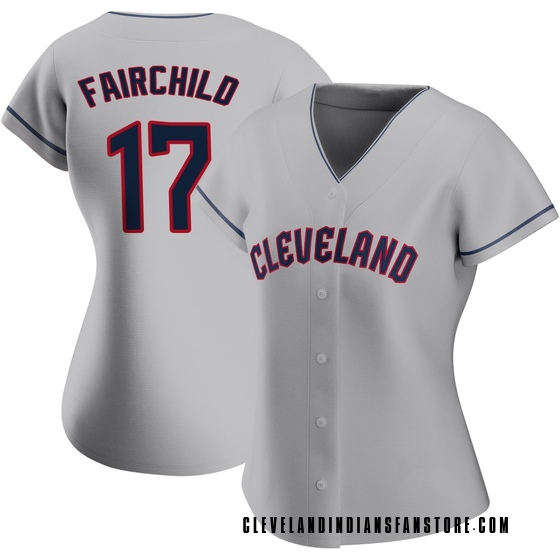 Women's Authentic Cleveland Guardians Stuart Fairchild Road Jersey - Gray