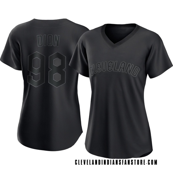 Women's Authentic Cleveland Guardians Will Dion Pitch Fashion Jersey - Black