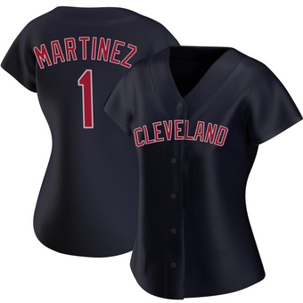 Women's Replica Cleveland Guardians Angel Martinez Alternate Jersey - Navy