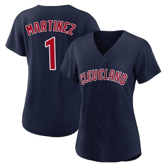 Women's Replica Cleveland Guardians Angel Martinez Alternate Jersey - Navy