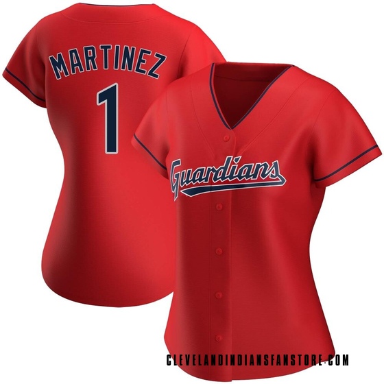 Women's Replica Cleveland Guardians Angel Martinez Alternate Jersey - Red