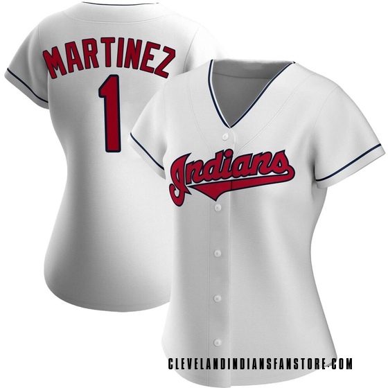Women's Replica Cleveland Guardians Angel Martinez Home Jersey - White