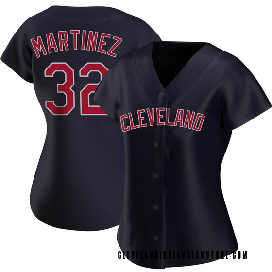 Women's Replica Cleveland Guardians Dennis Martinez Alternate Jersey - Navy