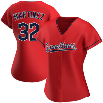 Women's Replica Cleveland Guardians Dennis Martinez Alternate Jersey - Red
