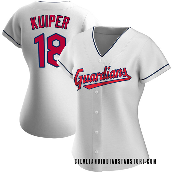 Women's Replica Cleveland Guardians Duane Kuiper Home Jersey - White