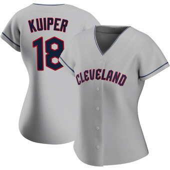 Women's Replica Cleveland Guardians Duane Kuiper Road Jersey - Gray