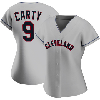 Women's Replica Cleveland Guardians Rico Carty Road Jersey - Gray