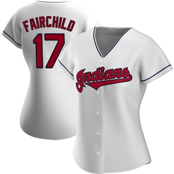 Women's Replica Cleveland Guardians Stuart Fairchild Home Jersey - White