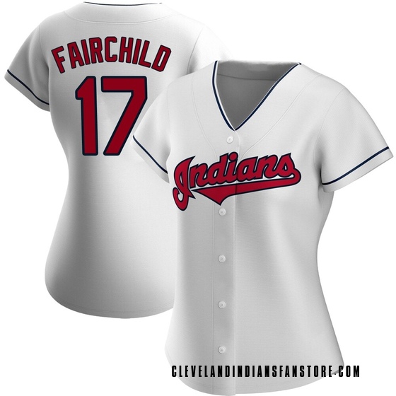 Women's Replica Cleveland Guardians Stuart Fairchild Home Jersey - White