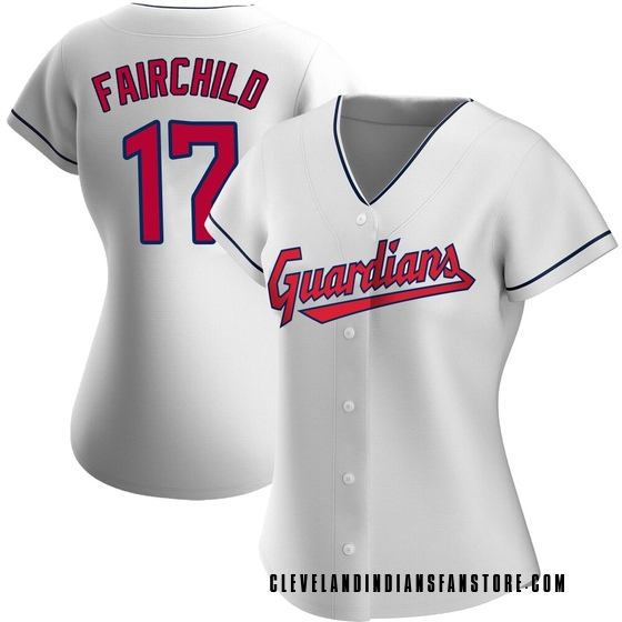 Women's Replica Cleveland Guardians Stuart Fairchild Home Jersey - White